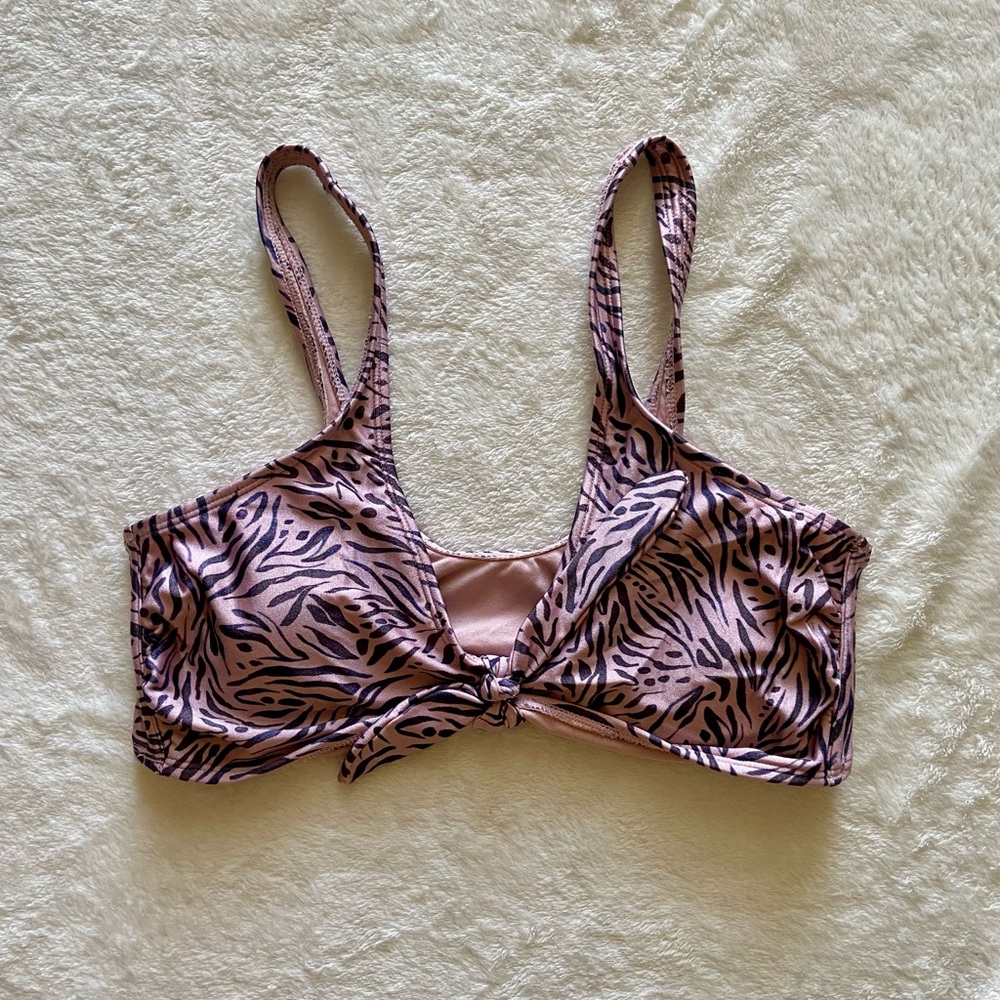Zebra bikini top